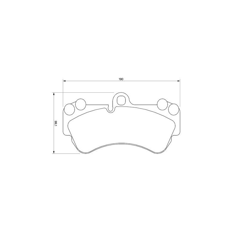 Jeu de quatre plaquettes de frein à disque BOSCH