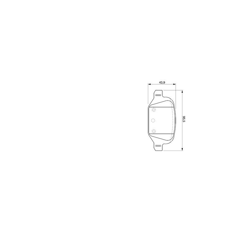 Jeu de quatre plaquettes de frein à disque BOSCH