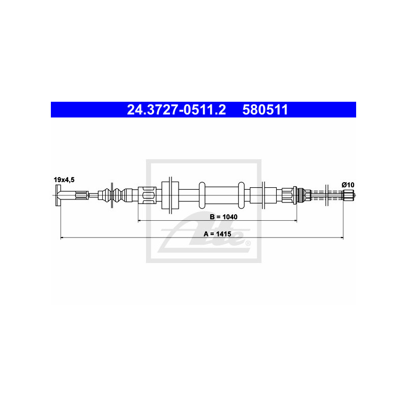 Câble de frein à main ATE
