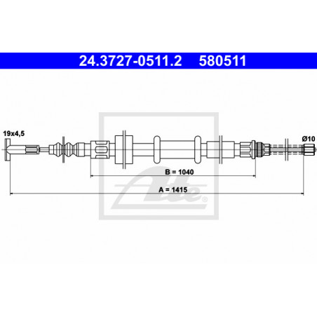 Câble de frein à main ATE