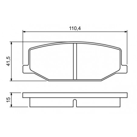 Jeu de quatre plaquettes de frein à disque BOSCH