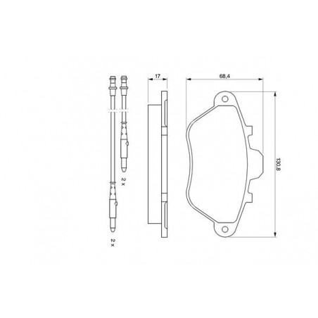 Jeu de quatre plaquettes de...