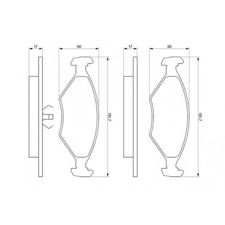 Jeu de quatre plaquettes de...