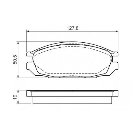 Jeu de quatre plaquettes de frein à disque BOSCH
