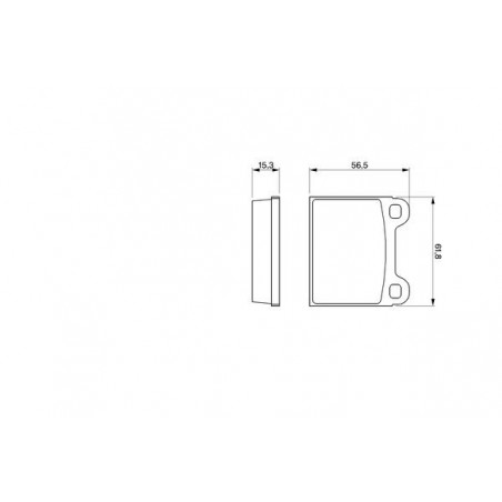 Jeu de quatre plaquettes de frein à disque BOSCH