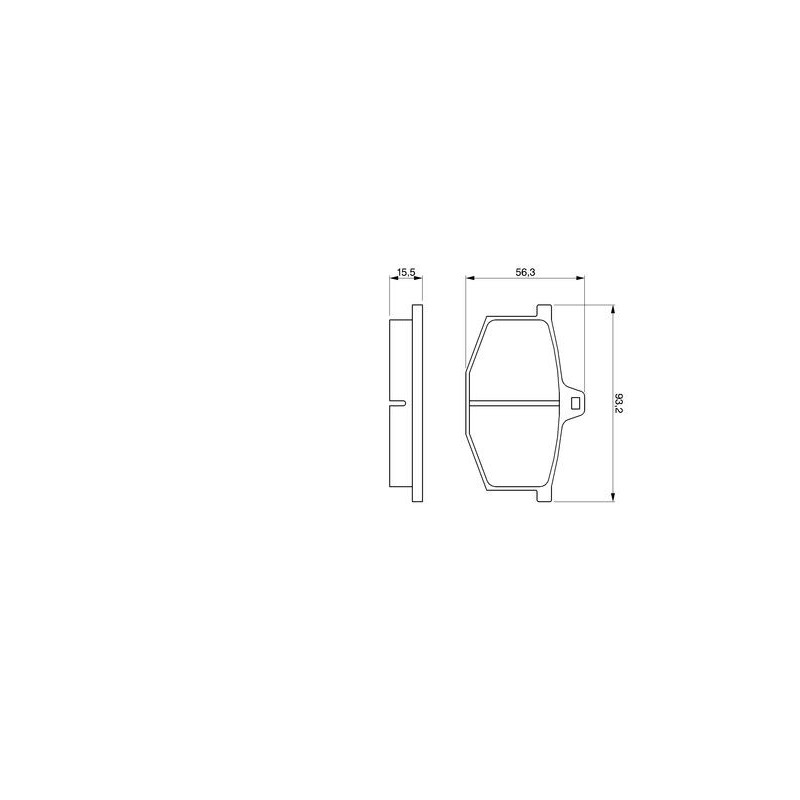 Jeu de quatre plaquettes de frein à disque BOSCH