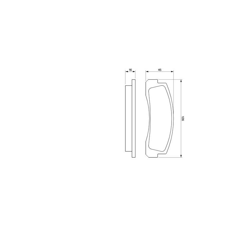 Jeu de quatre plaquettes de frein à disque BOSCH
