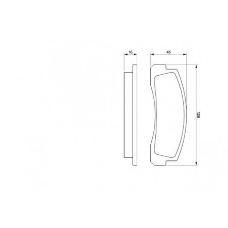 Jeu de quatre plaquettes de frein à disque BOSCH