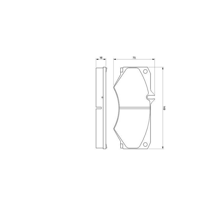 Jeu de quatre plaquettes de frein à disque BOSCH