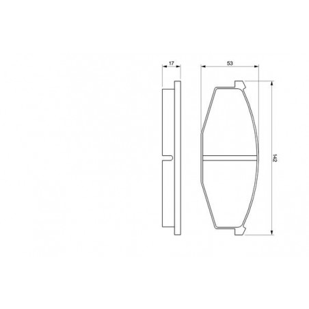 Jeu de quatre plaquettes de frein à disque BOSCH