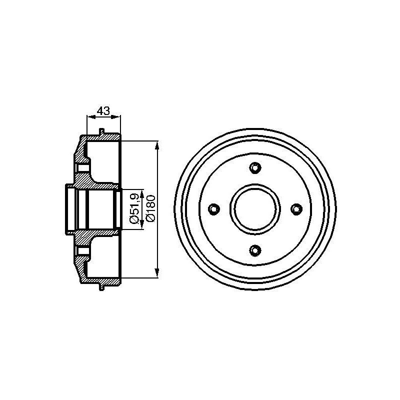 Tambour de frein BOSCH
