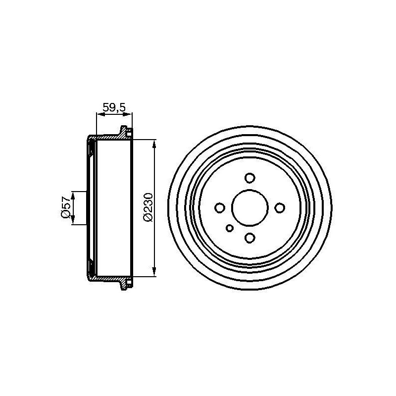 Tambour de frein BOSCH