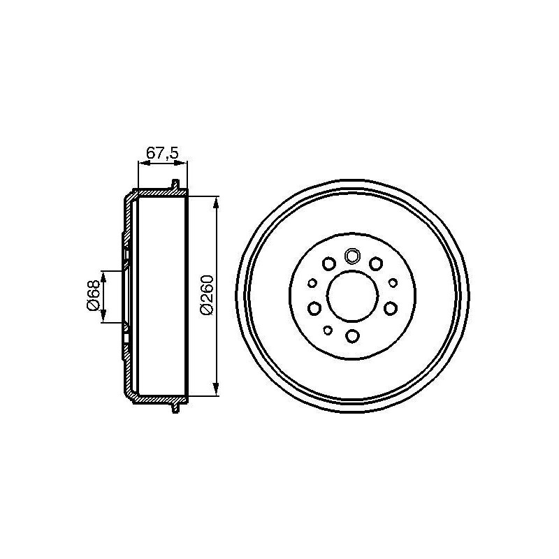 Tambour de frein BOSCH