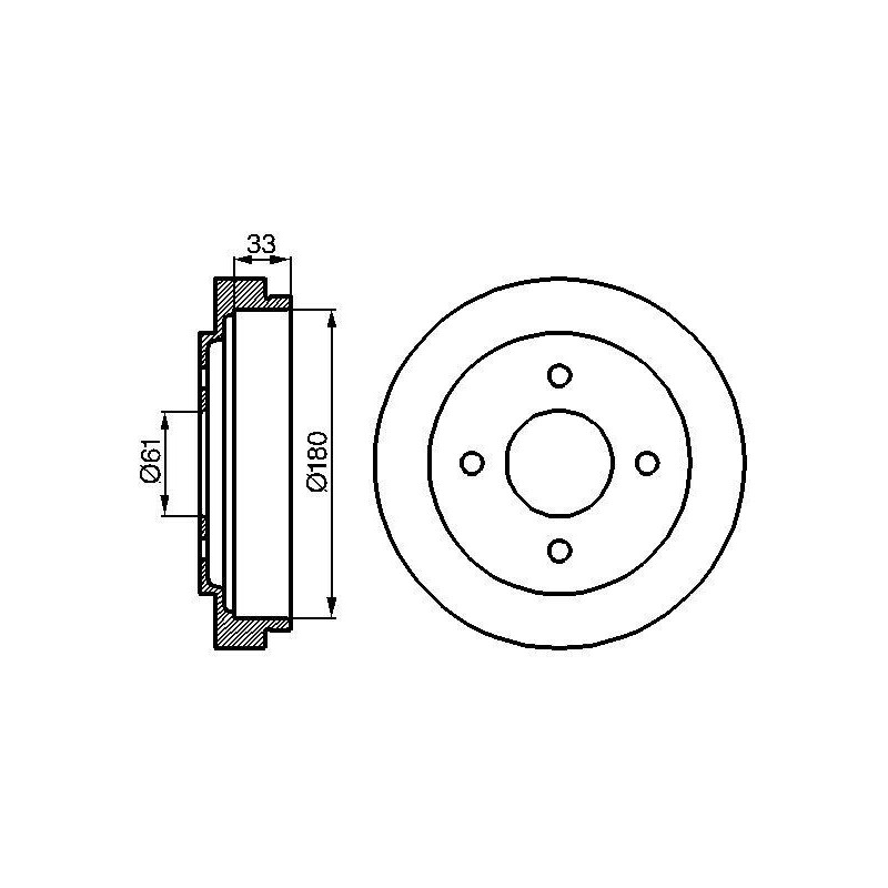 Tambour de frein BOSCH