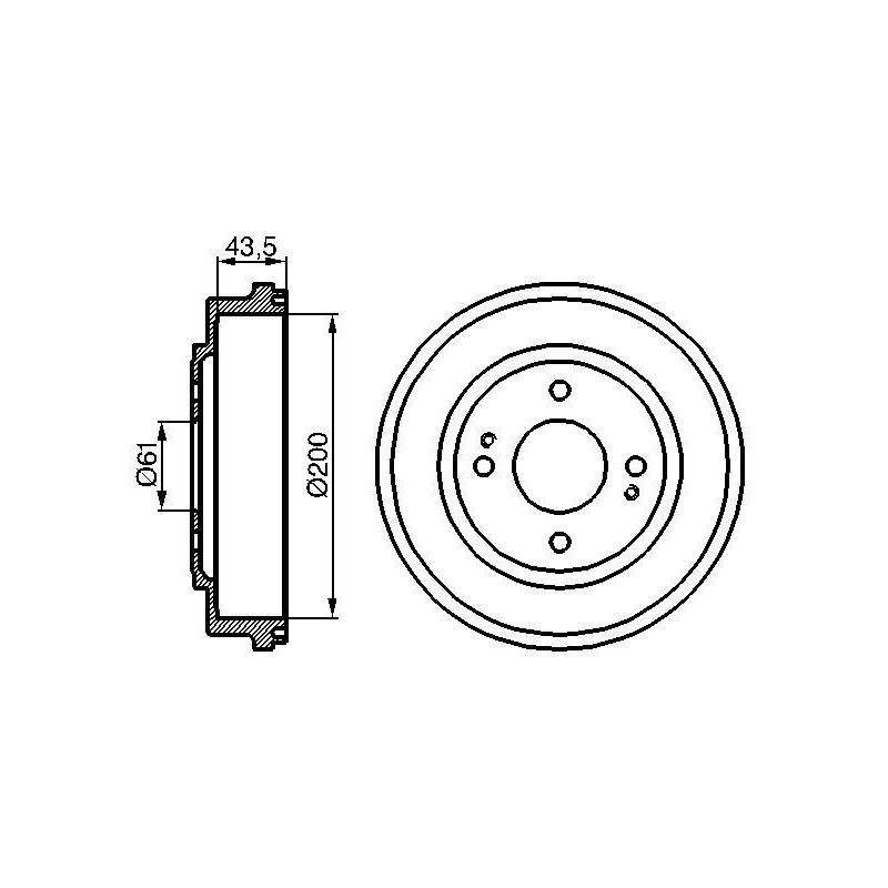 Tambour de frein BOSCH