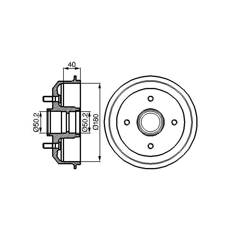 Tambour de frein BOSCH