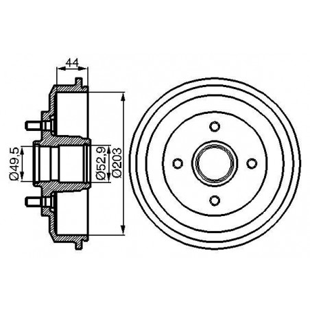 Tambour de frein BOSCH