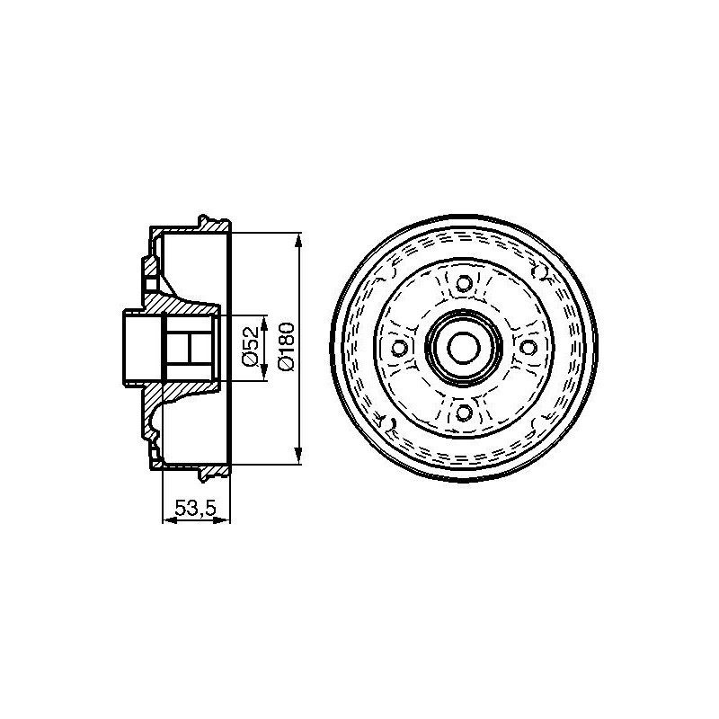Tambour de frein BOSCH