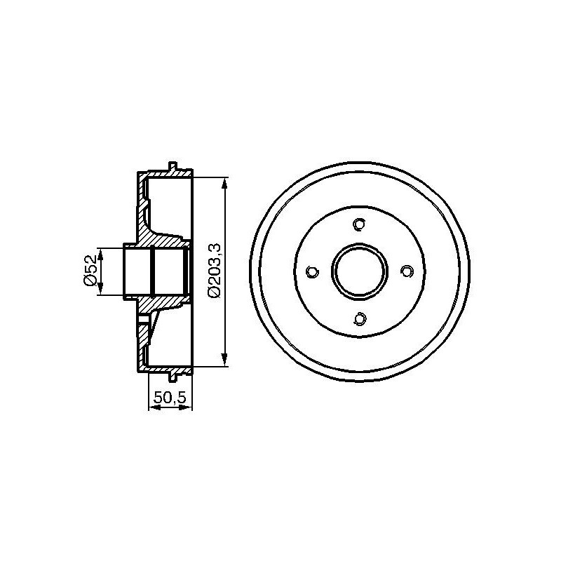 Tambour de frein BOSCH
