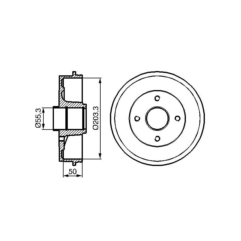 Tambour de frein BOSCH