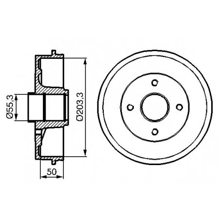 Tambour de frein BOSCH