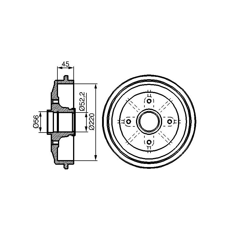 Tambour de frein BOSCH