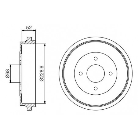 Tambour de frein BOSCH