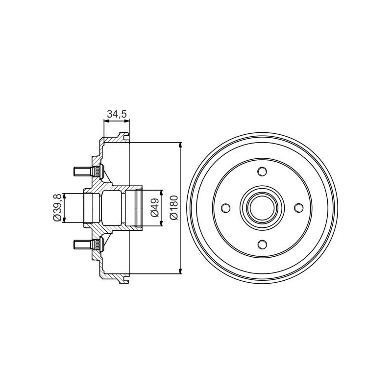 Tambour de frein BOSCH