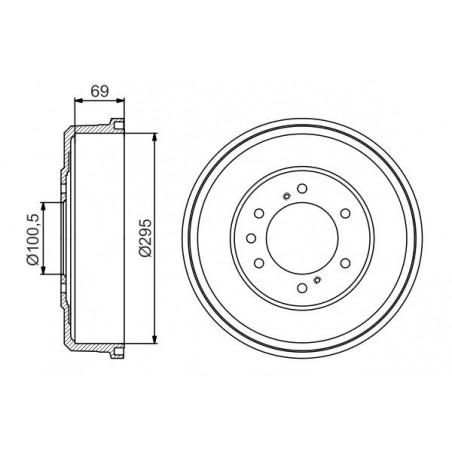 Tambour de frein BOSCH