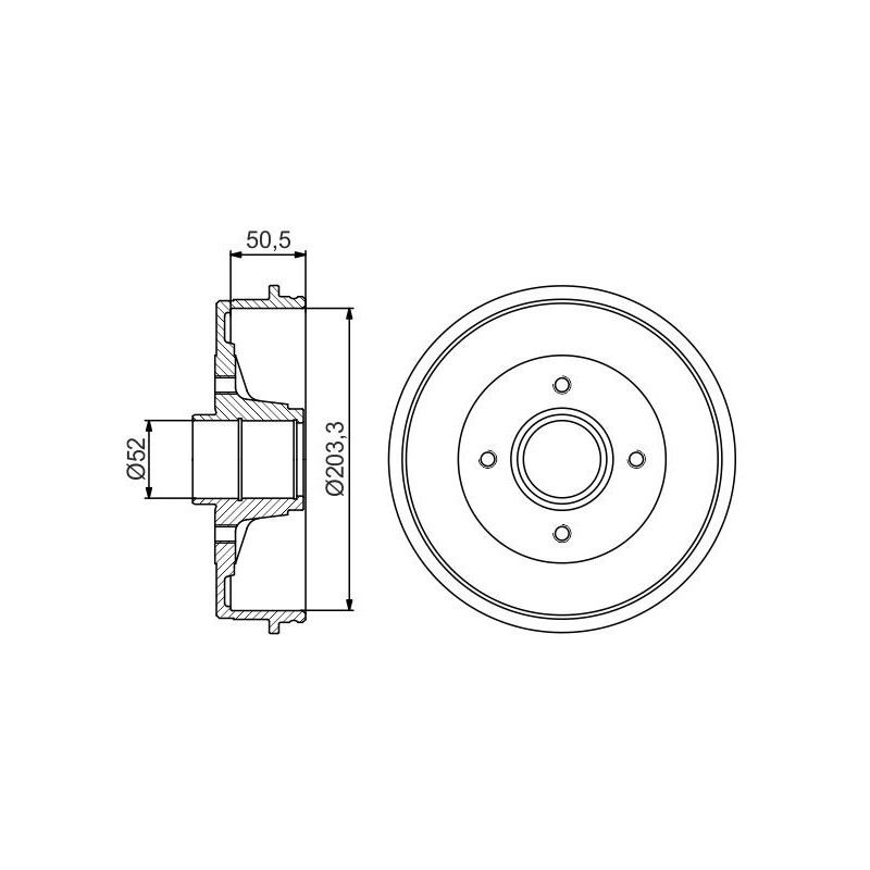 Tambour de frein BOSCH
