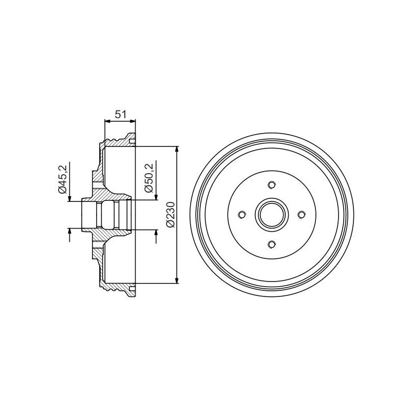 Tambour de frein BOSCH