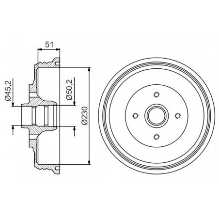 Tambour de frein BOSCH