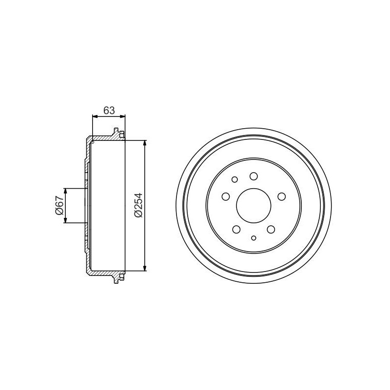 Tambour de frein BOSCH