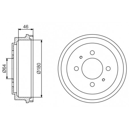 Tambour de frein BOSCH