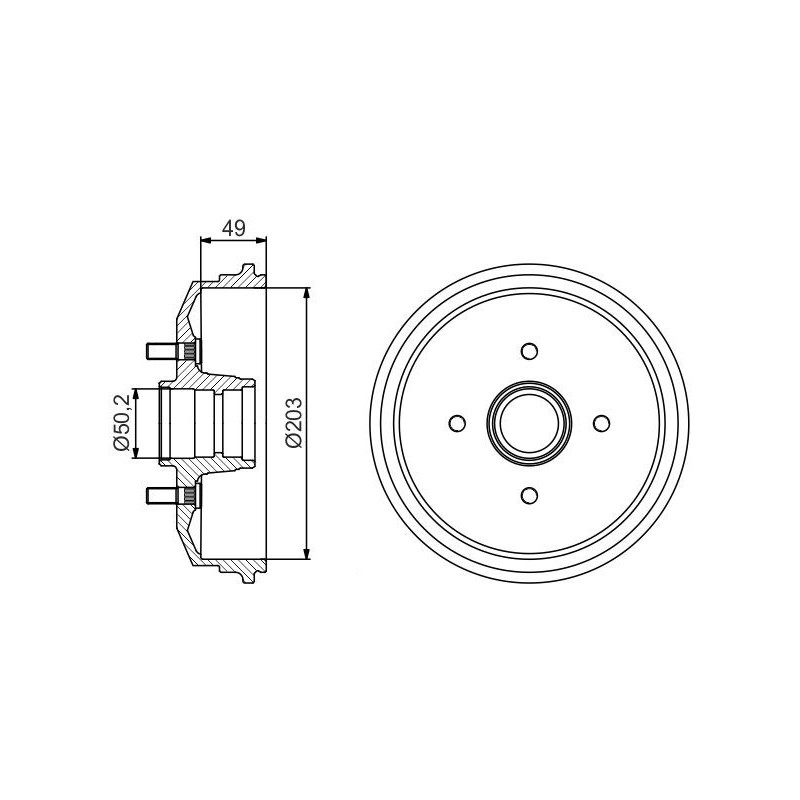 Tambour de frein BOSCH