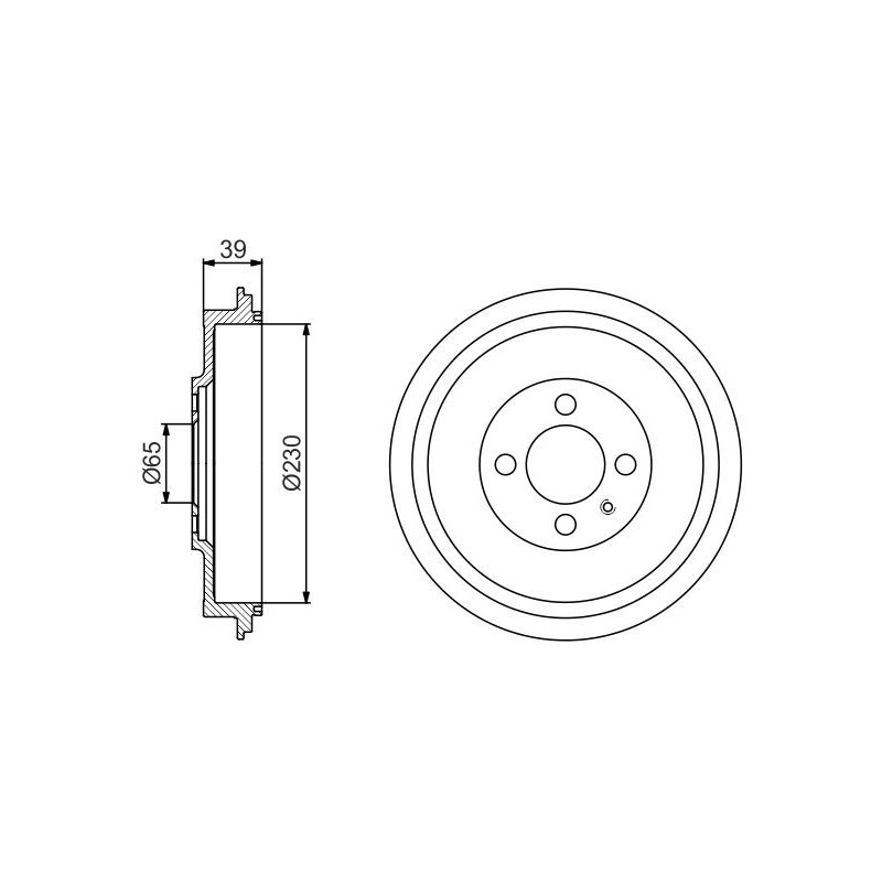 Tambour de frein BOSCH