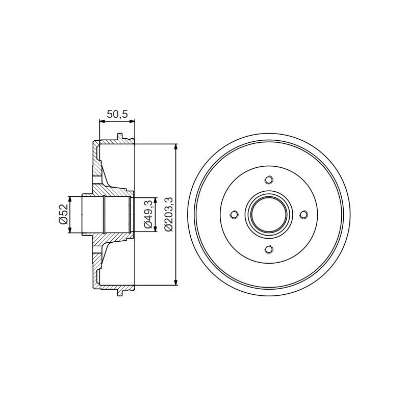 Tambour de frein BOSCH
