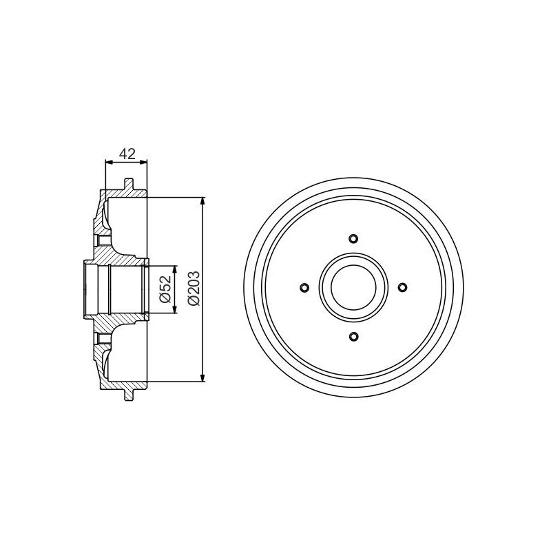 Tambour de frein BOSCH