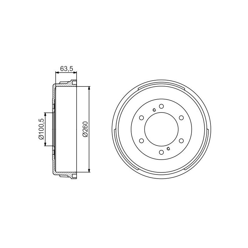 Tambour de frein BOSCH