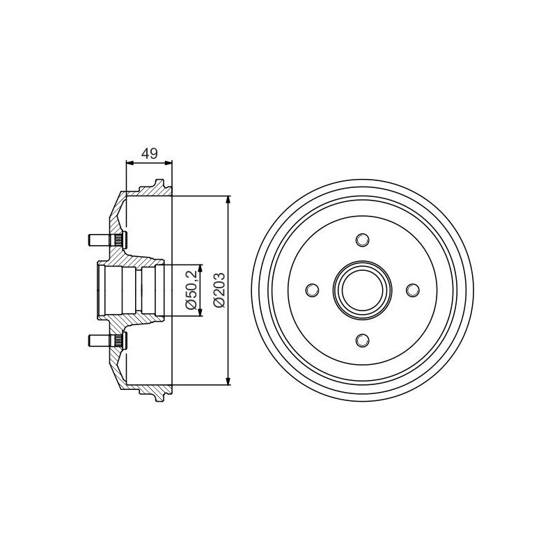 Tambour de frein BOSCH