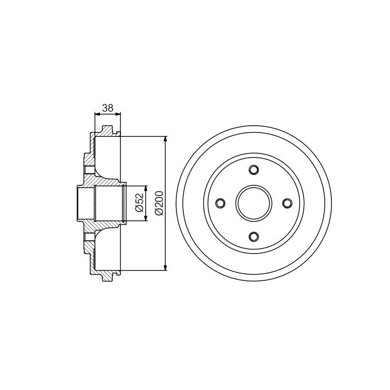 Tambour de frein BOSCH