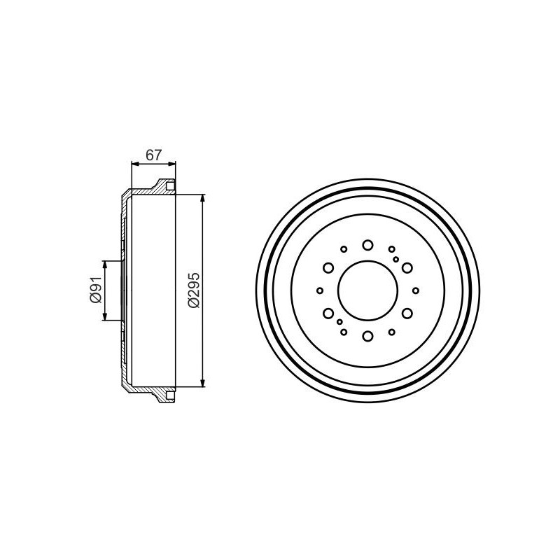 Tambour de frein BOSCH