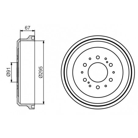 Tambour de frein BOSCH