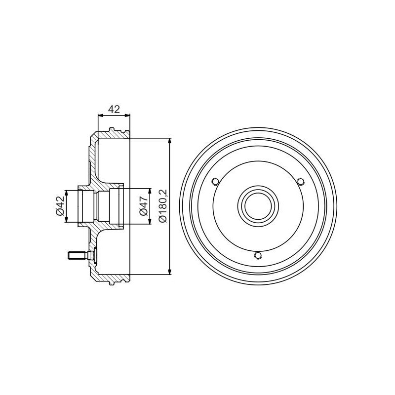 Tambour de frein BOSCH