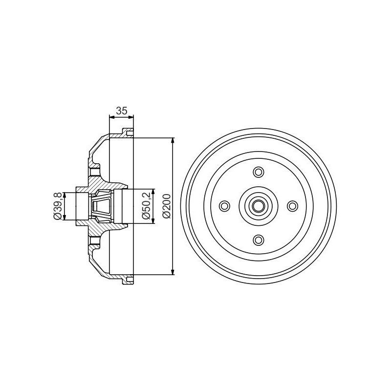 Tambour de frein BOSCH