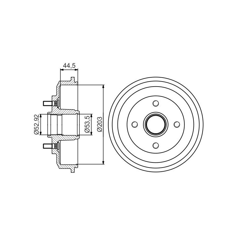Tambour de frein BOSCH
