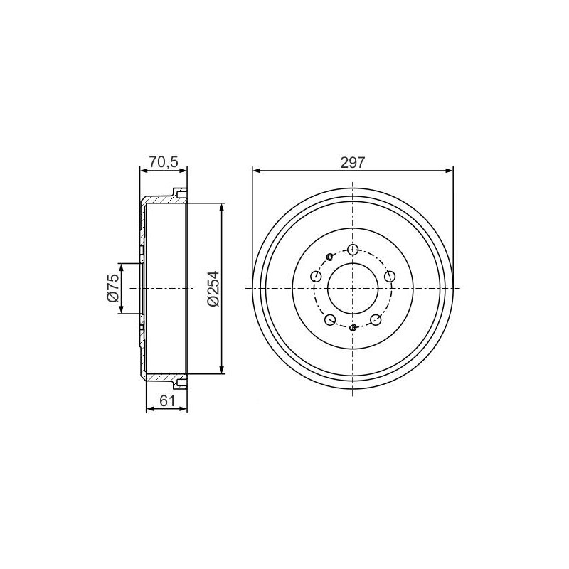 Tambour de frein BOSCH