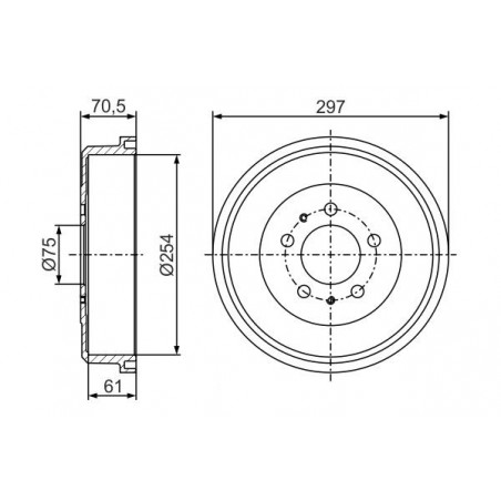 Tambour de frein BOSCH