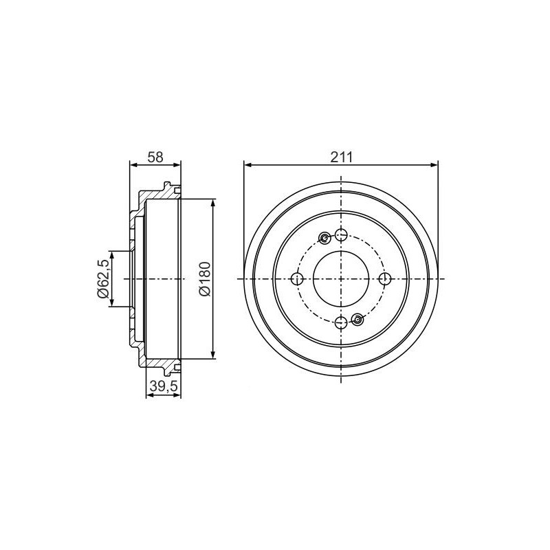 Tambour de frein BOSCH