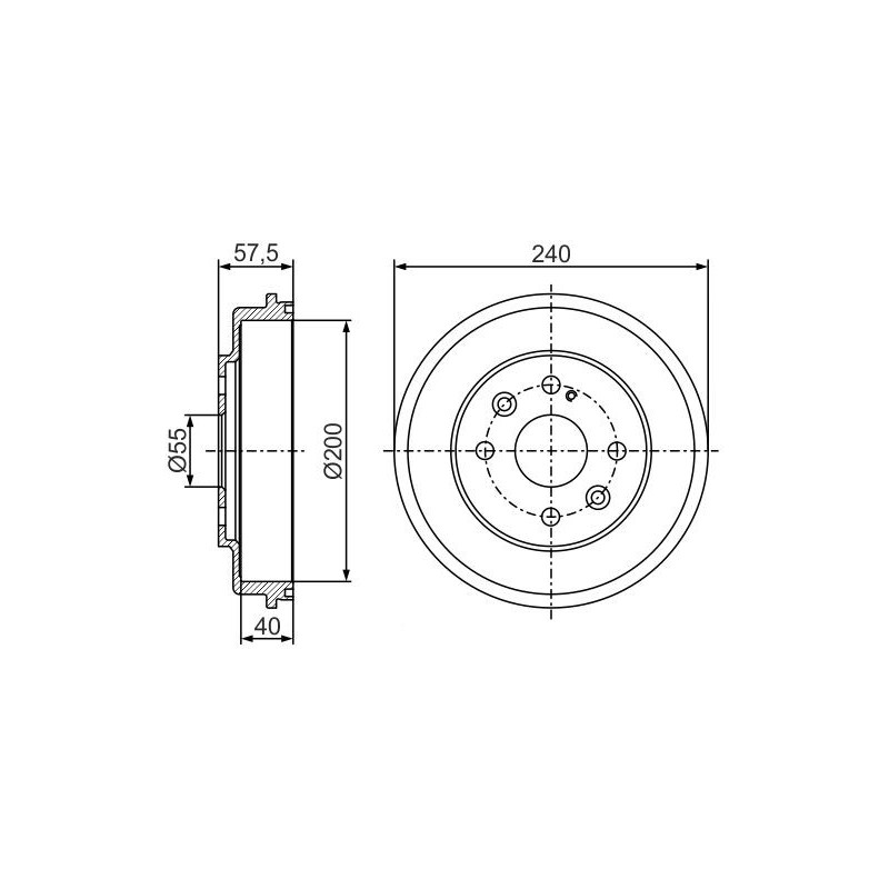 Tambour de frein BOSCH